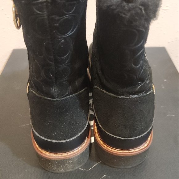 Coach Black ISA Suede Boot - Picture 8 of 9